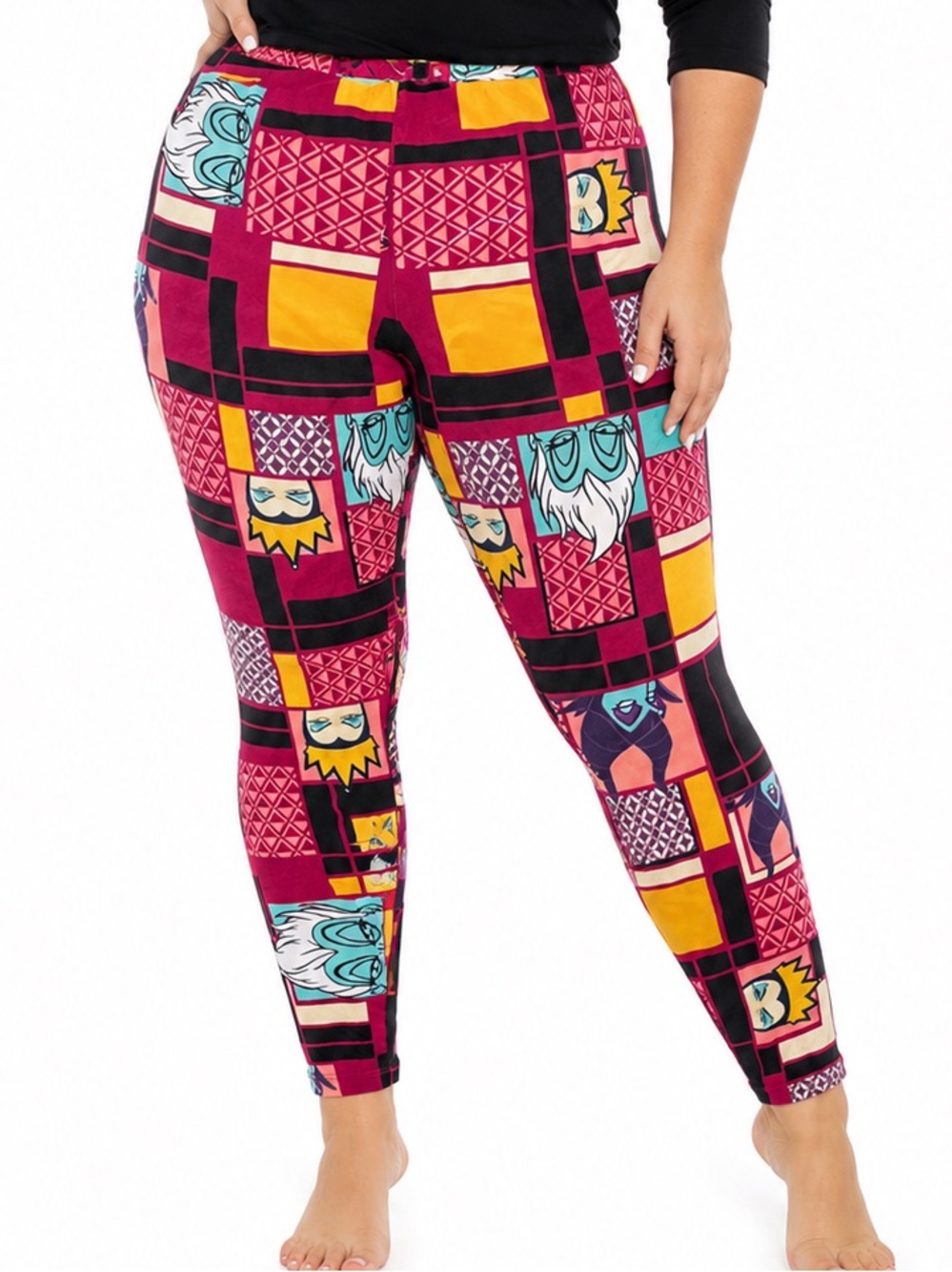 LuLaRoe Disney Villains Tall Curvy2 Leggings Evil Queen Maleficent Ursula wicked
